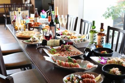 【プレモル含む飲み放題付き時間無制限】¥7,000(税込) 大人4名様~ 宴会/モアイ/女子会/記念日