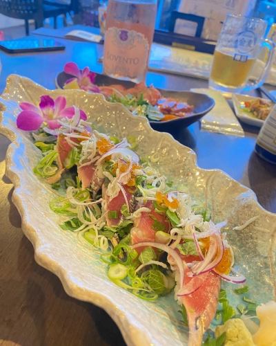 佐良浜産カツオの握り寿司