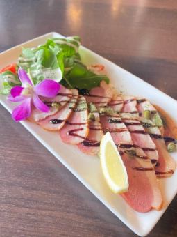 Aigamo loin with balsamic sauce