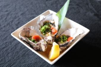 New Zealand raw oysters with ponzu sauce 1 piece