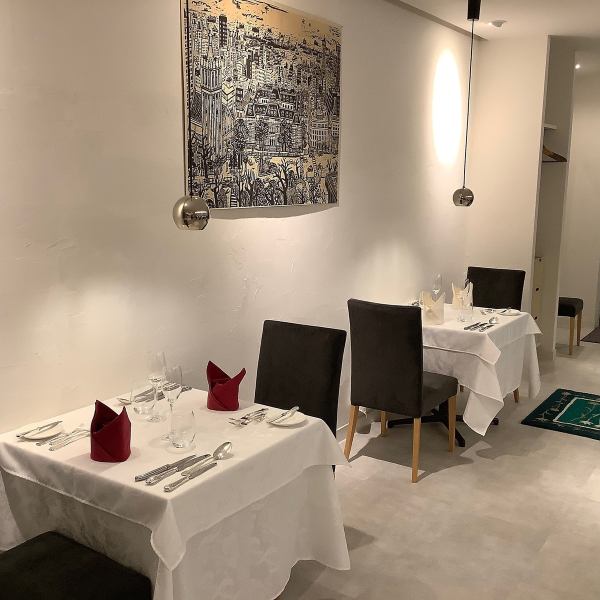 [For adult dates ◎] You can enjoy authentic French cuisine in a stylish white-based restaurant.Please use it for celebrations, anniversaries, birthdays of loved ones, etc.Have a slightly luxurious time that is different from usual.We also accept birthday plates.(Reservation required)