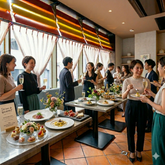 【20名～歓迎会/送別会に！泡飲放付】フロア貸切！立食パーティープラン