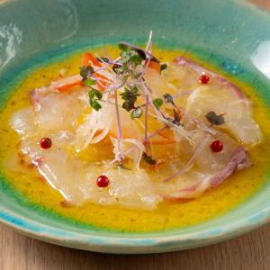 本日鮮魚のカルパッチョ～シェフ特性レモンソース～
