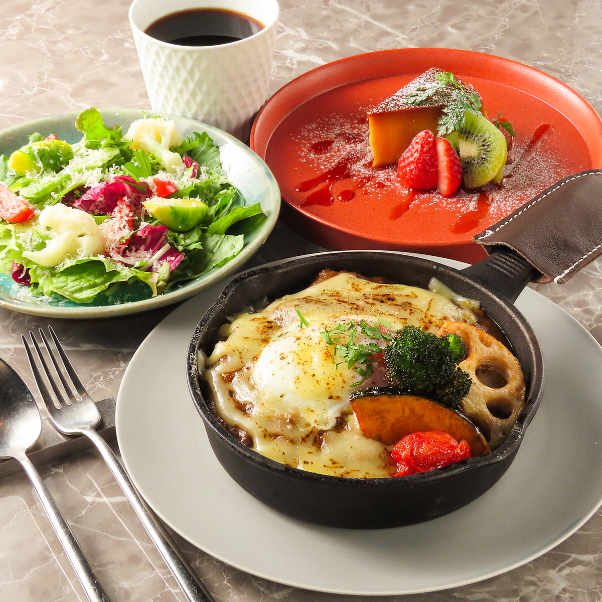 見た目も華やか♪至福のランチ！