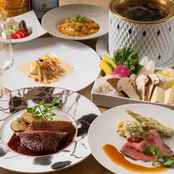 [Seasonal Matsutake Mushroom Dinner] HESTIA's proud seasonal matsutake mushroom course!