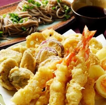 2月1日起 ◆ 包含3小时畅饮！天妇罗荞麦面节套餐 5,000日元（含税）