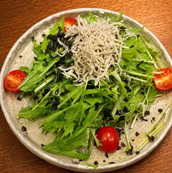 シラスと韓国海苔やみつきサラダ