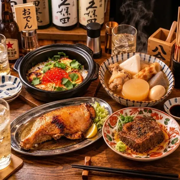 【必食】ホロホロ茹でたん・海老出汁おでん・国産鶏・いくらがけ土鍋ごはん！八八の魅力が詰まった4大名物
