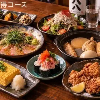 3H飲み放題付コース3500円～（生ビール付）各種ご宴会に最適◎