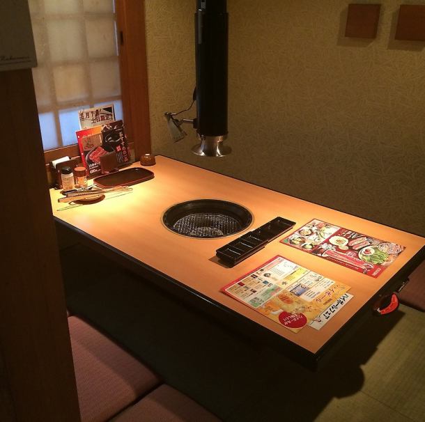 A tatami room seating up to 6 people.Relaxing and relaxing Yakiniku.