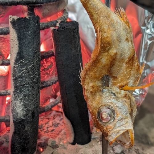 キンキの原始焼き