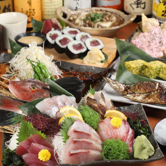 【藤沢徒歩2分】漁港直送鮮魚と産直三浦野菜を炉端で楽しむ♪