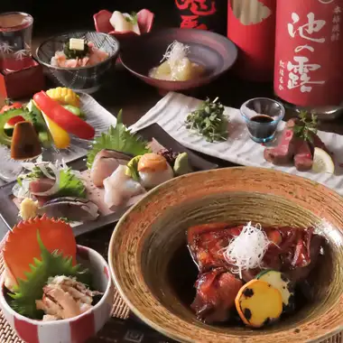 地物満載AMANOの会席コース<全8品>8000円(税込) 【＋2000円で飲み放題】