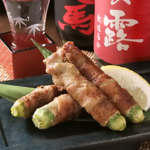 今日の地元野菜の肉巻き（夏季限定）