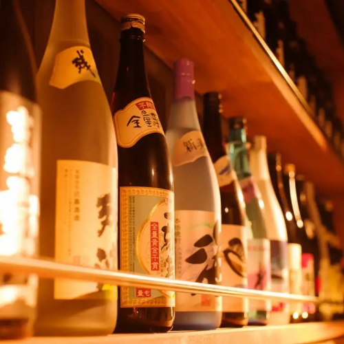 A wide variety of authentic shochu and sake!