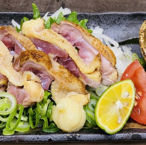 オリーブ地鶏のたたき