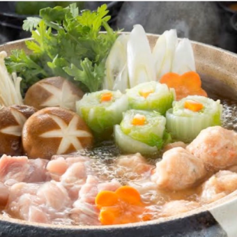 【100分飲み放題コース!】地鶏!鍋コース全6品5500円(税込)