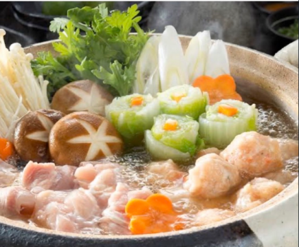 【100分飲み放題コース!】地鶏!鍋コース全6品5500円(税込)