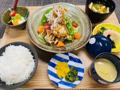 さくさく唐揚げ膳!だし酢添え