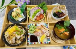 Seasonal Six-Compartment Bento Box