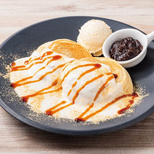 きなこ黒蜜パンケーキ