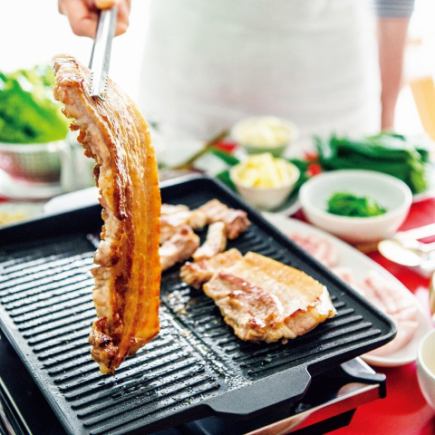 [Great Value All-You-Can-Eat Samgyeopsal] Korean Cuisine ☆★ 3,300 yen (tax included)