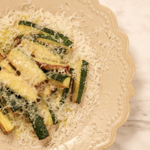 Grilled vegetables and pecorino cheese