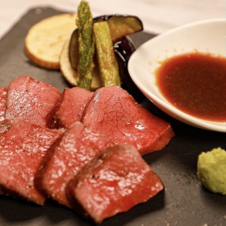 Marushin steak of Japanese black beef