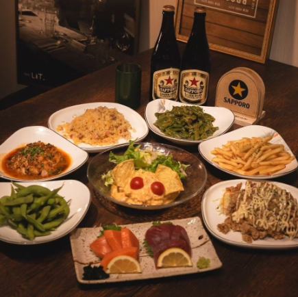 【ビアガーデンプラン】人気コース料理全8品・2時間飲み放題付き3980円(税込)