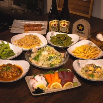 【ビアガーデンプラン】豪華コース料理全10品・2時間飲み放題付き4980円（税込）