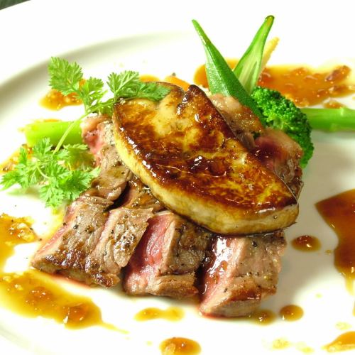 Beef fillet and foie gras steak