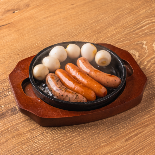 [塩だれ]ウインナー+うずら卵