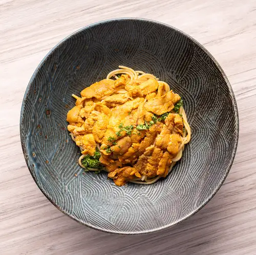 雲丹まみれのクリームパスタ