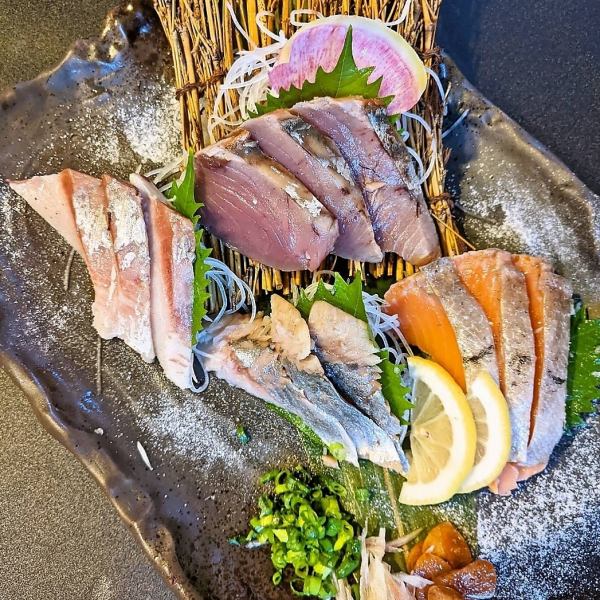 本日の藁焼き４種盛り合わせ