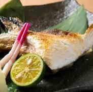 ブリカマの塩焼き