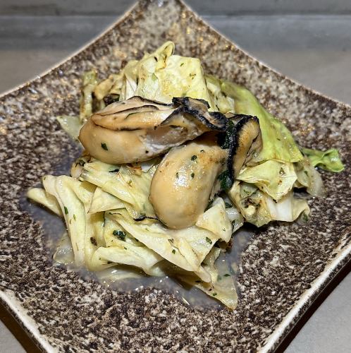 アンチョビ牡蠣キャベツ