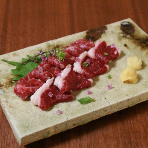 Assorted horse sashimi