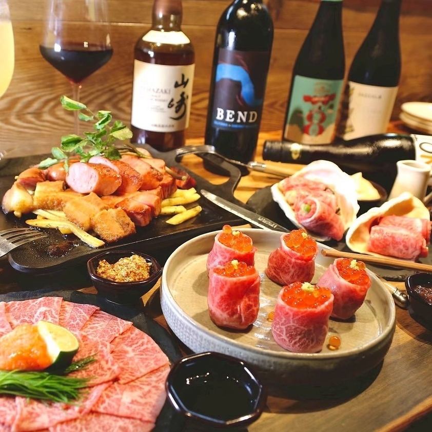 ［なんば駅より5分］落ち着いた空間で上質な赤身肉を心行くまで…デートや記念日に◎