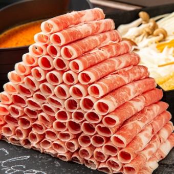 工藤羊肉店の厳選極薄ラムしゃぶ◆入門コース｜飲み放題付｜生ビール込〔60分〕※ラム肉150g