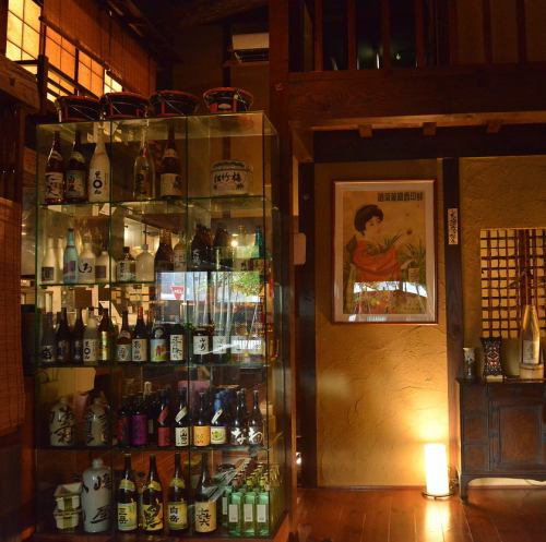More than 40 types of Japanese sake are always in stock!