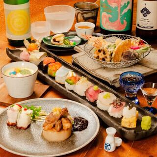 Sushi course Recommended for girls' parties ◎ Colorful Temari Sushi Course (Monday to Thursday, limited to 4 people)