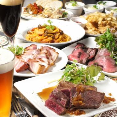 全7品2Ｈ飲み放題付きコース!!5000円～★クラフトビールが飲み放題のコースもございます★