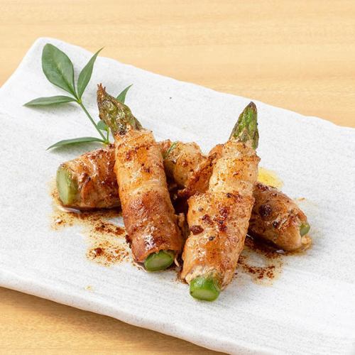 アスパラの肉巻き バター醤油