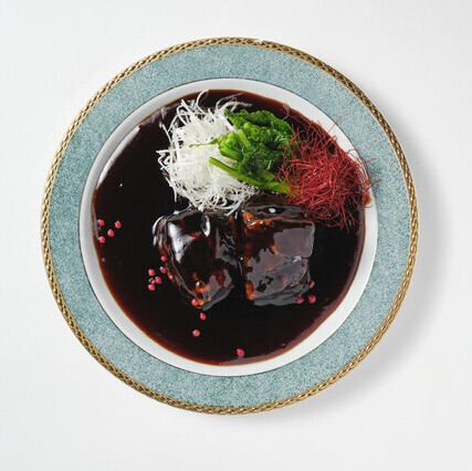 三元豚の角煮黒酢酢豚