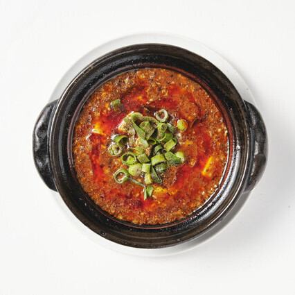 蘭亭の土鍋麻婆豆腐