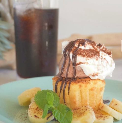 【おすすめ】アイスシフォンケーキ～チョコレート＆バナナ～