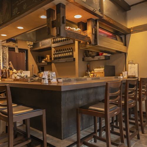 落ち着いた店内