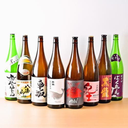 お寿司に合った日本酒やお酒を多数ご用意