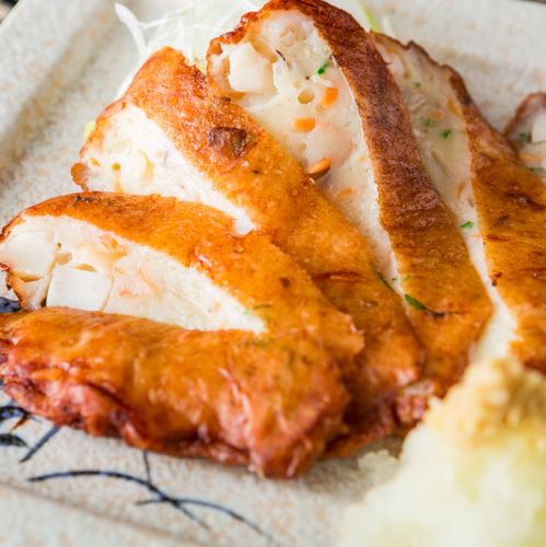 大きな手作り海鮮薩摩揚げ