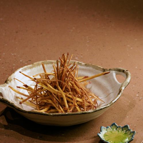 Crispy fried sweet potatoes
